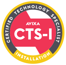 AVIXA Certified Technology Specialist Installation, CTS-I badge